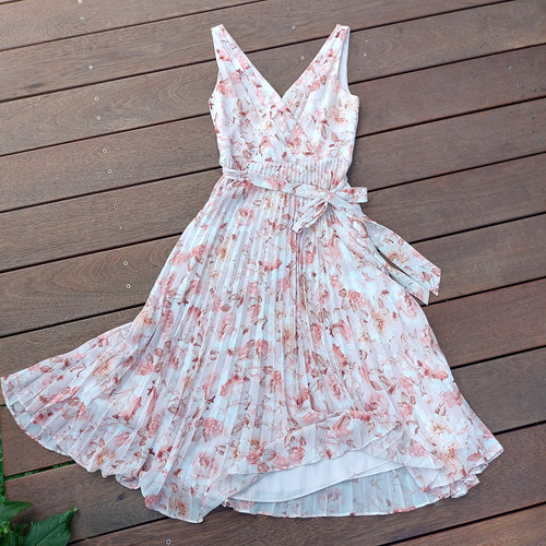 Midikleid plissee sommerkleid - midikleid, plissee-sommerkleid