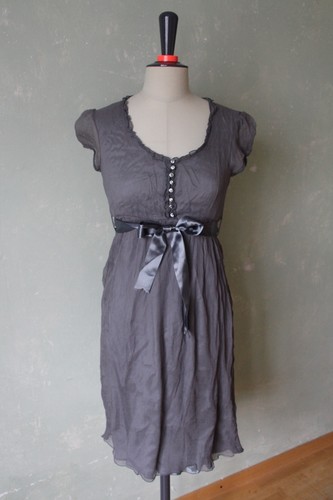 Kleid sommerkleid schick grau - sommerkleid,