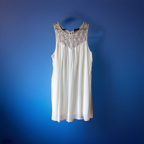 Sommerkleid creme weiß - creme,